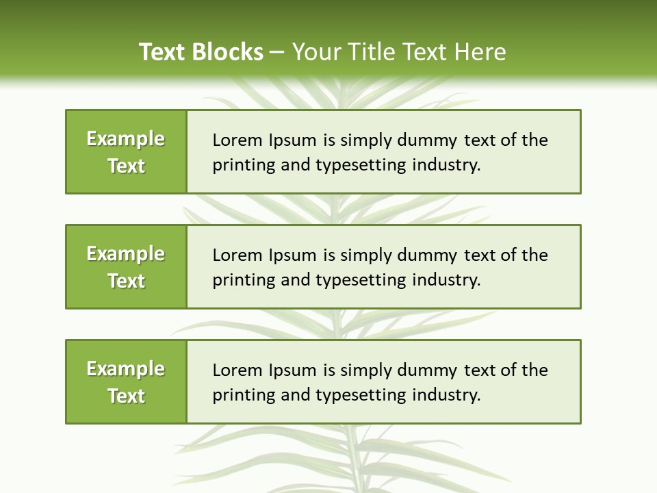 Nature Plante Feuille PowerPoint Template
