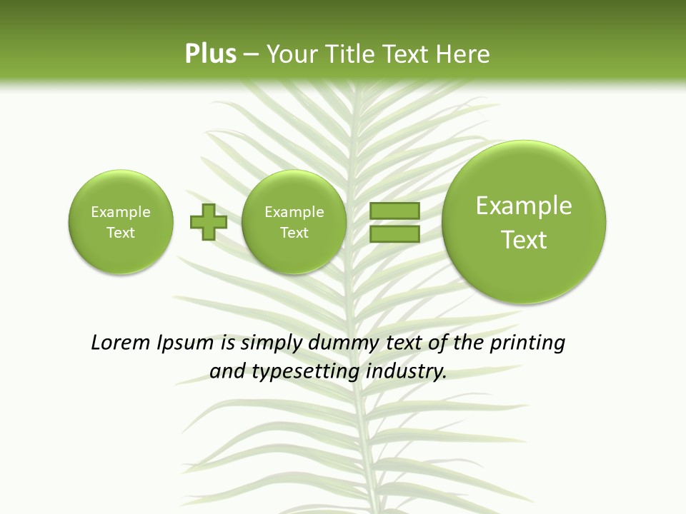 Nature Plante Feuille PowerPoint Template