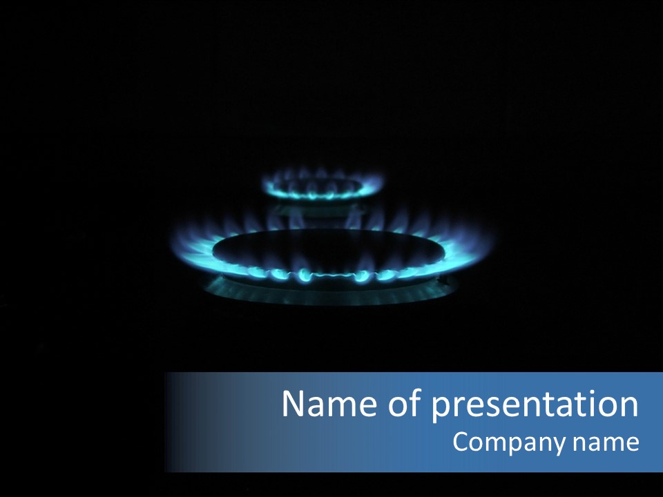 Kitchen Gas Burner PowerPoint Template