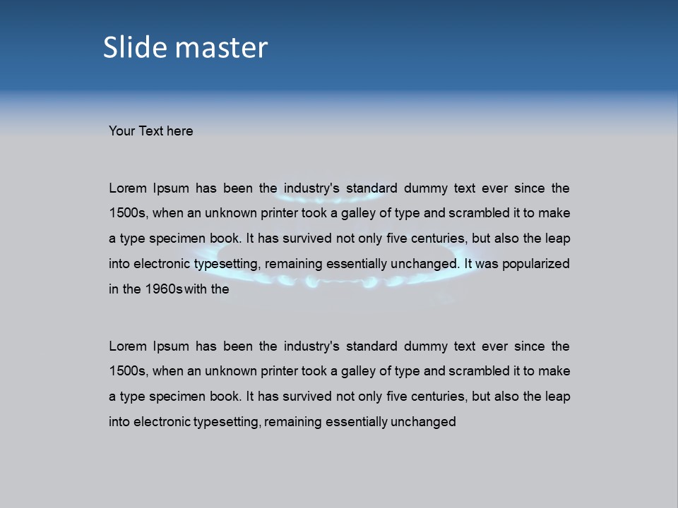 Kitchen Gas Burner PowerPoint Template