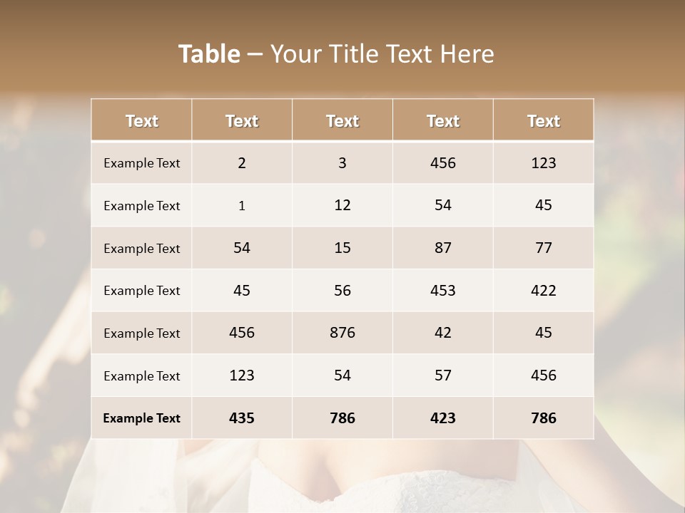 Wife Marriage Outdoors PowerPoint Template