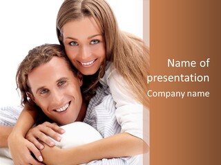 Hands Boyfriend Smile PowerPoint Template