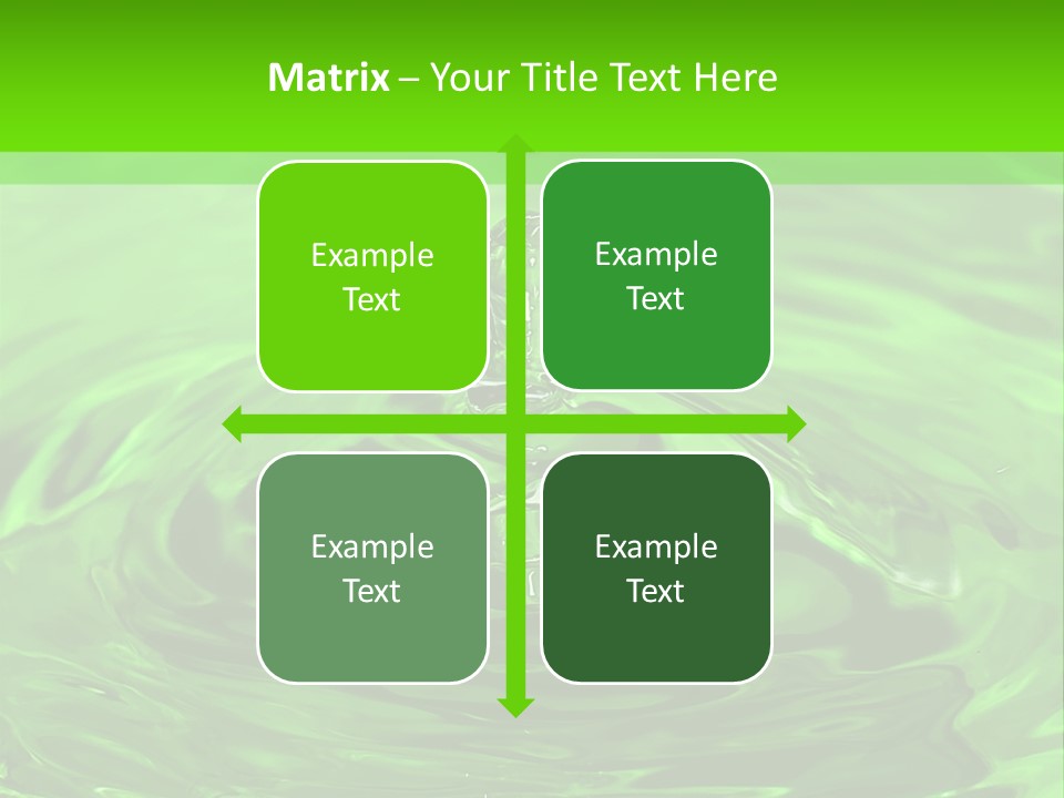 Green Drip Liquid Drip PowerPoint Template