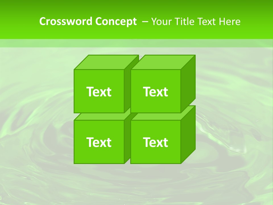Green Drip Liquid Drip PowerPoint Template
