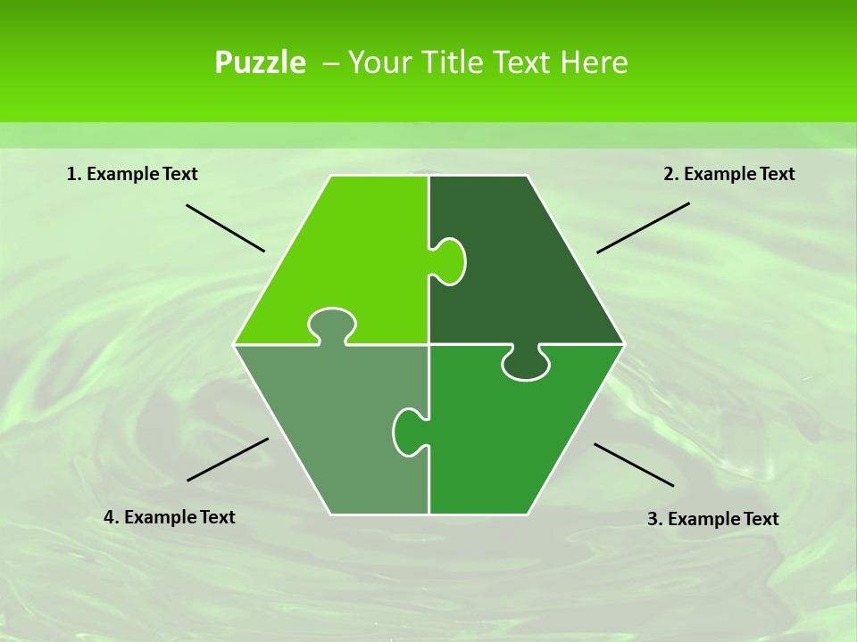 Green Drip Liquid Drip PowerPoint Template