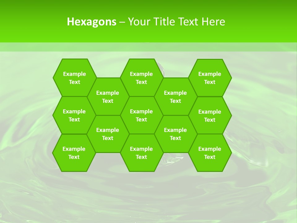 Green Drip Liquid Drip PowerPoint Template