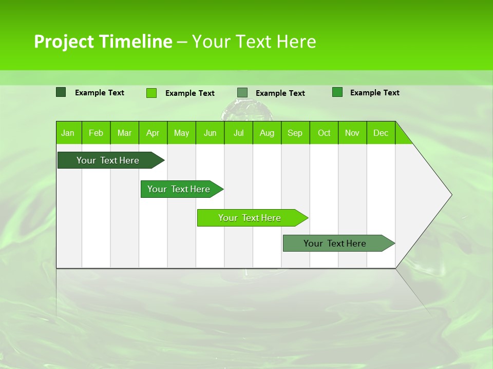 Green Drip Liquid Drip PowerPoint Template