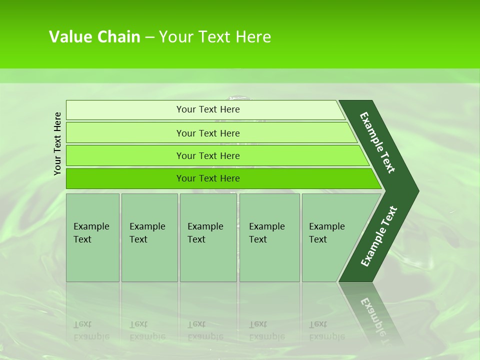 Green Drip Liquid Drip PowerPoint Template
