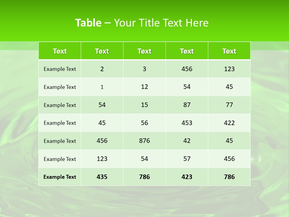 Green Drip Liquid Drip PowerPoint Template
