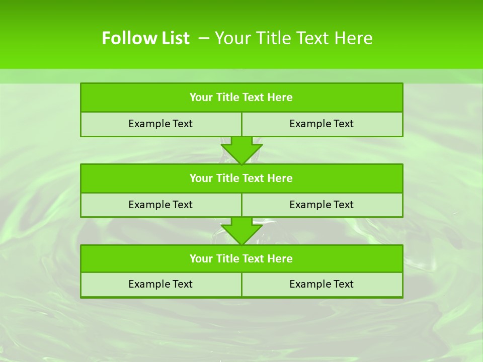 Green Drip Liquid Drip PowerPoint Template