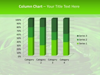 Green Drip Liquid Drip PowerPoint Template