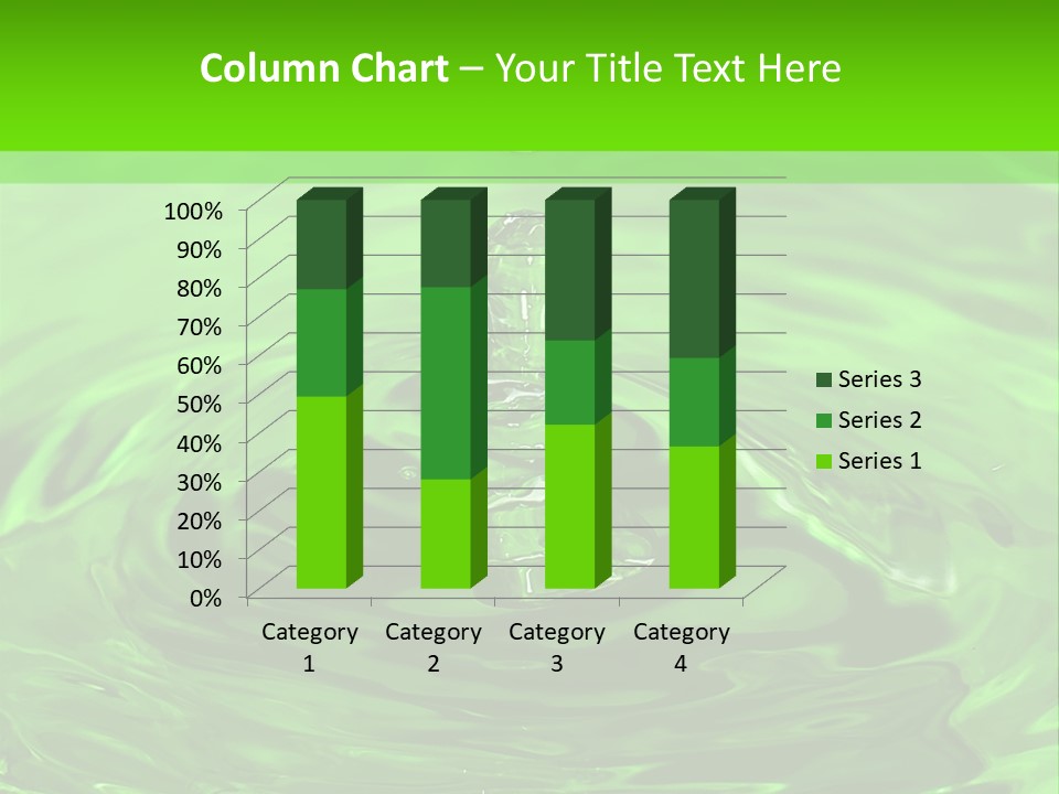 Green Drip Liquid Drip PowerPoint Template