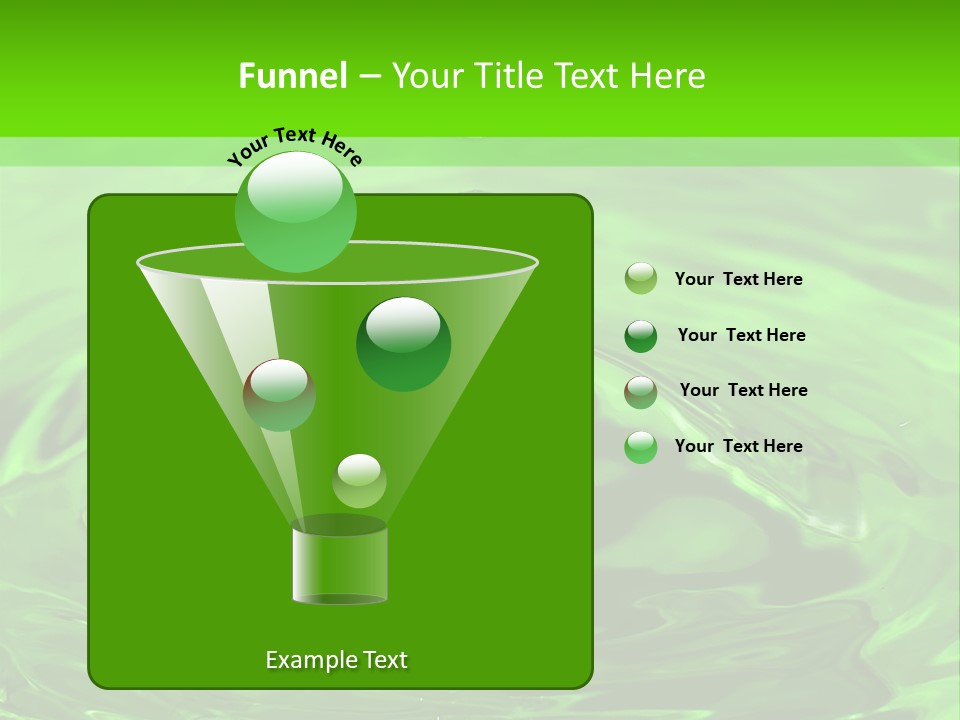 Green Drip Liquid Drip PowerPoint Template