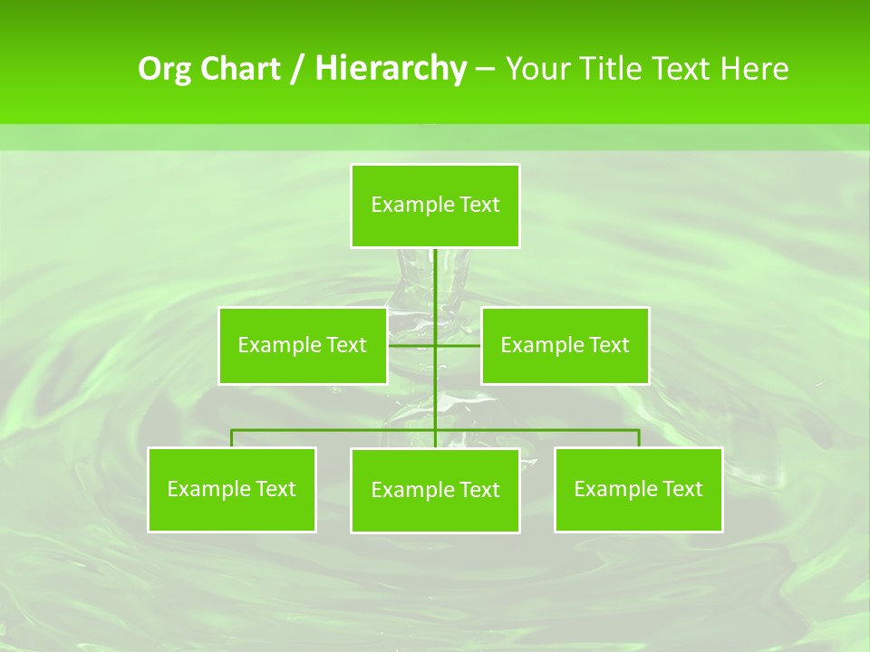 Green Drip Liquid Drip PowerPoint Template