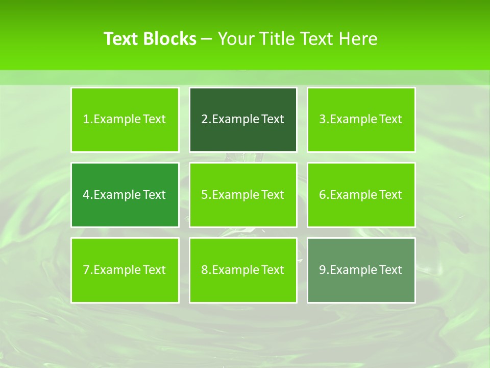 Green Drip Liquid Drip PowerPoint Template