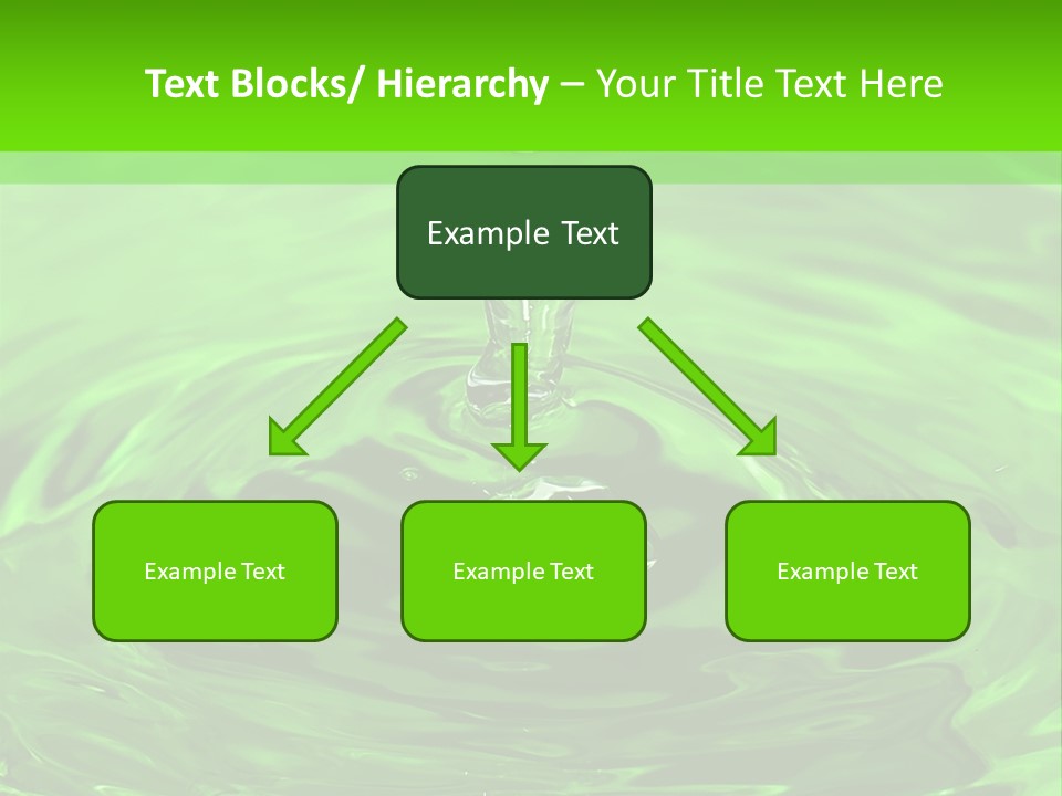 Green Drip Liquid Drip PowerPoint Template