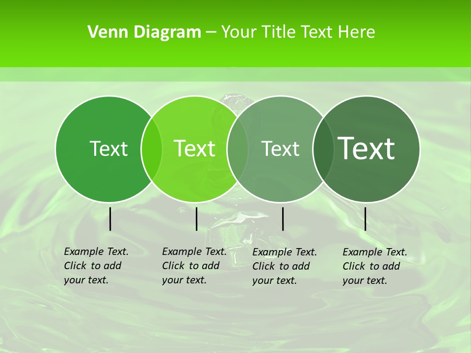 Green Drip Liquid Drip PowerPoint Template