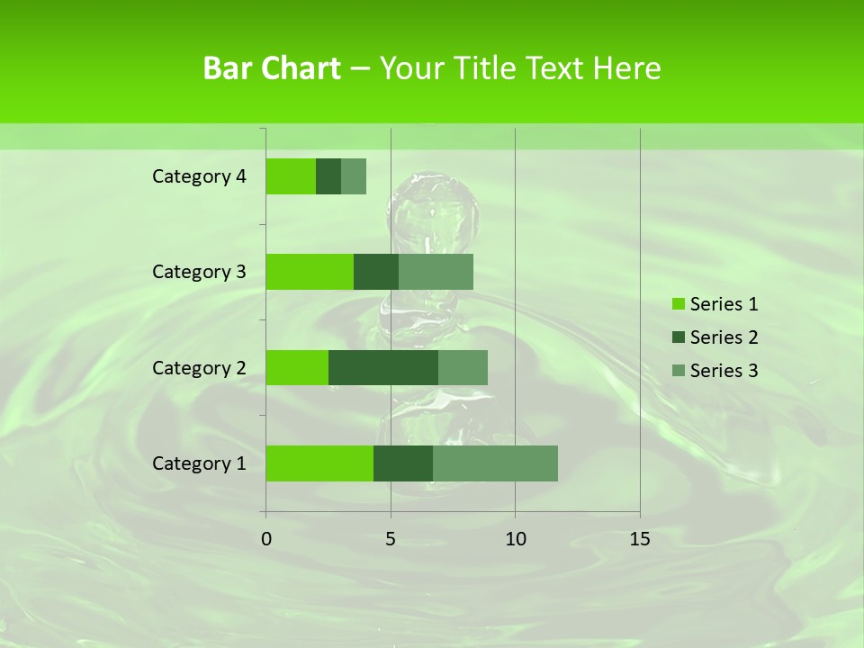 Green Drip Liquid Drip PowerPoint Template