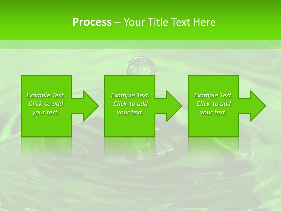 Green Drip Liquid Drip PowerPoint Template