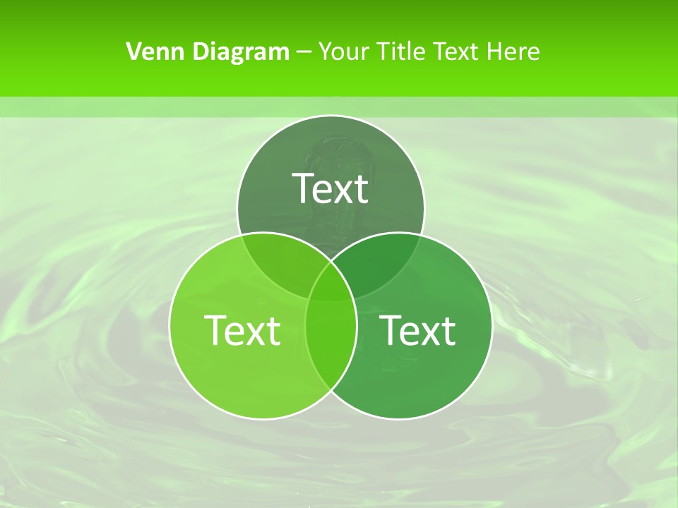 Green Drip Liquid Drip PowerPoint Template