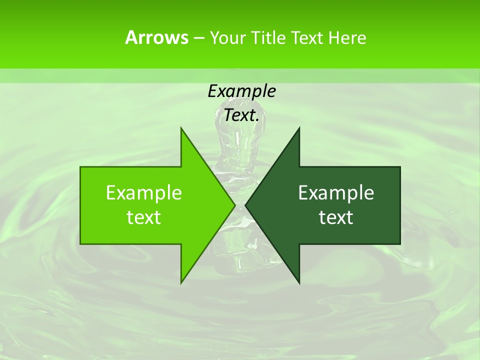 Green Drip Liquid Drip PowerPoint Template