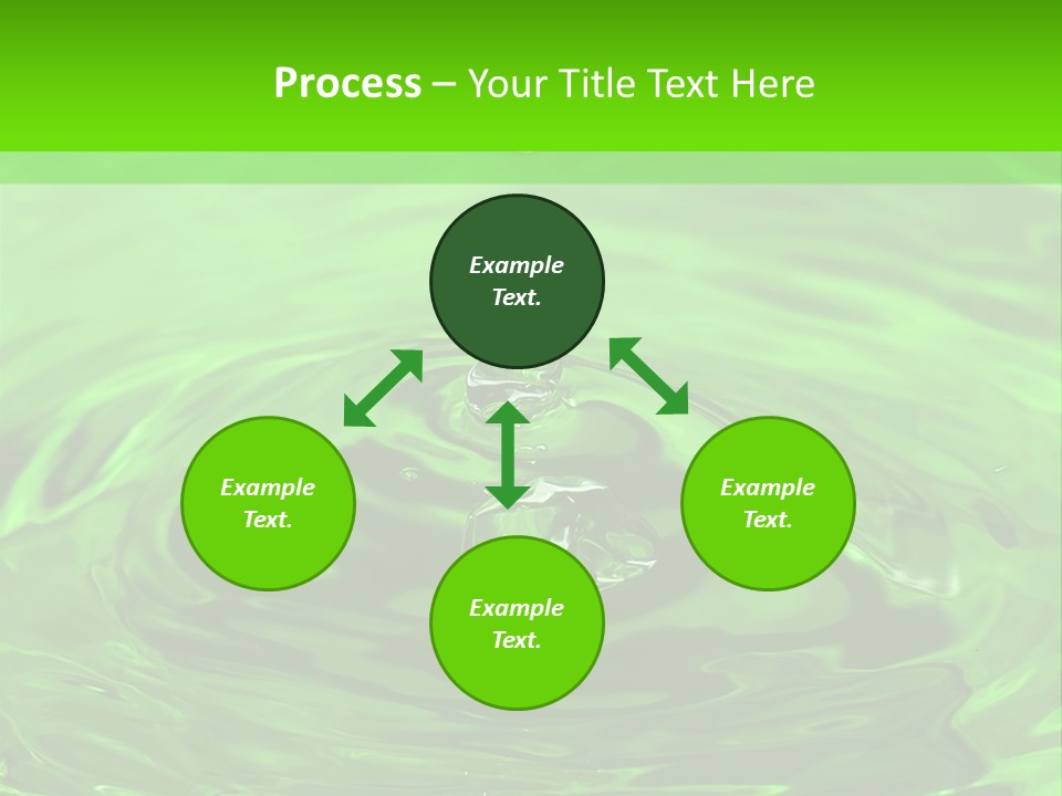 Green Drip Liquid Drip PowerPoint Template