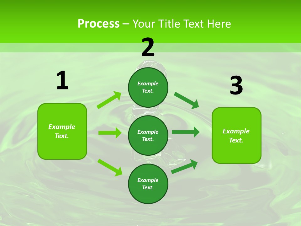 Green Drip Liquid Drip PowerPoint Template