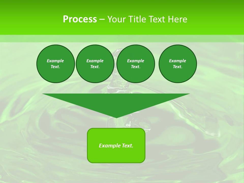 Green Drip Liquid Drip PowerPoint Template