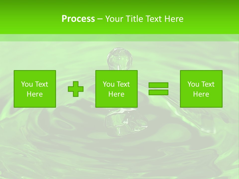 Green Drip Liquid Drip PowerPoint Template