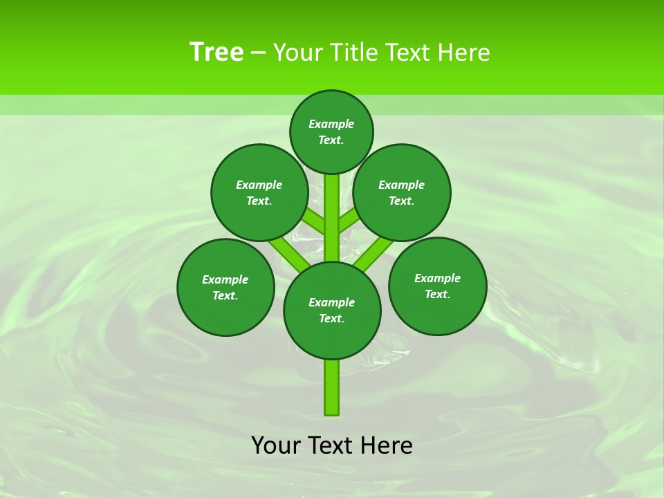 Green Drip Liquid Drip PowerPoint Template