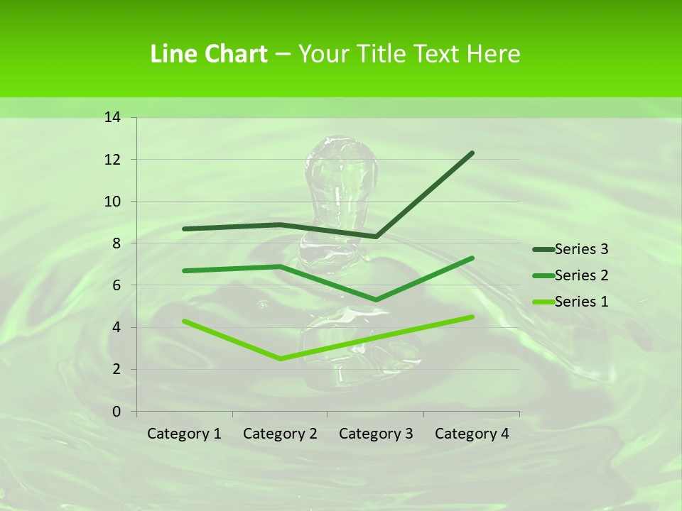 Green Drip Liquid Drip PowerPoint Template
