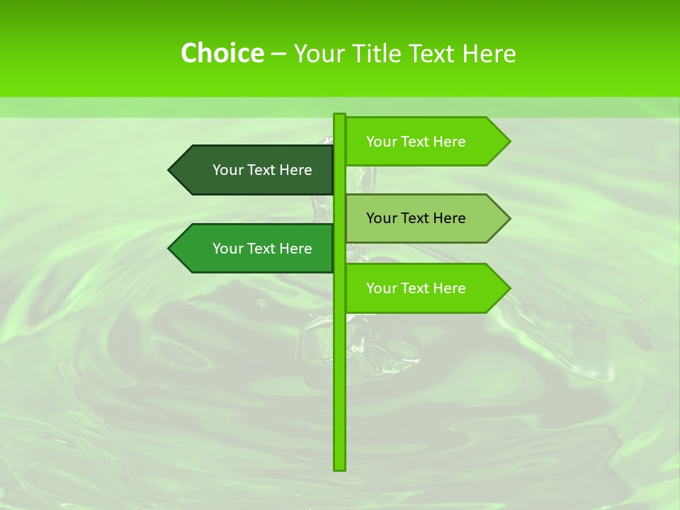 Green Drip Liquid Drip PowerPoint Template