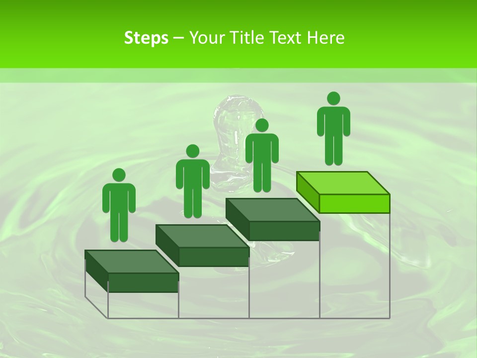 Green Drip Liquid Drip PowerPoint Template