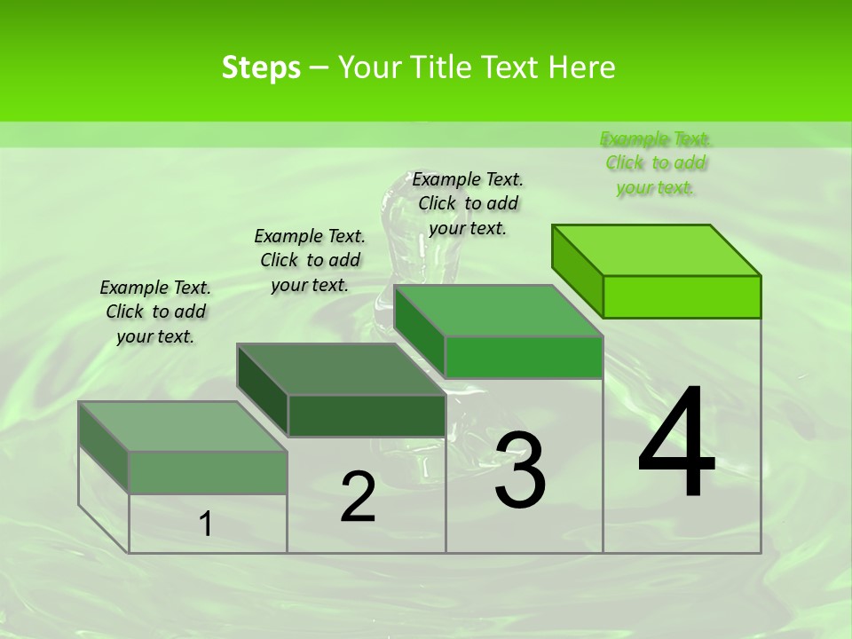 Green Drip Liquid Drip PowerPoint Template