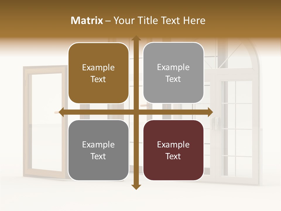 Szyba Instalacja Dom PowerPoint Template