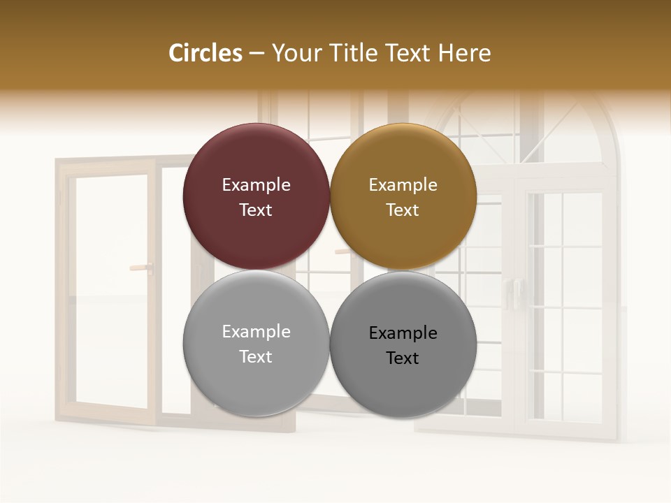 Szyba Instalacja Dom PowerPoint Template