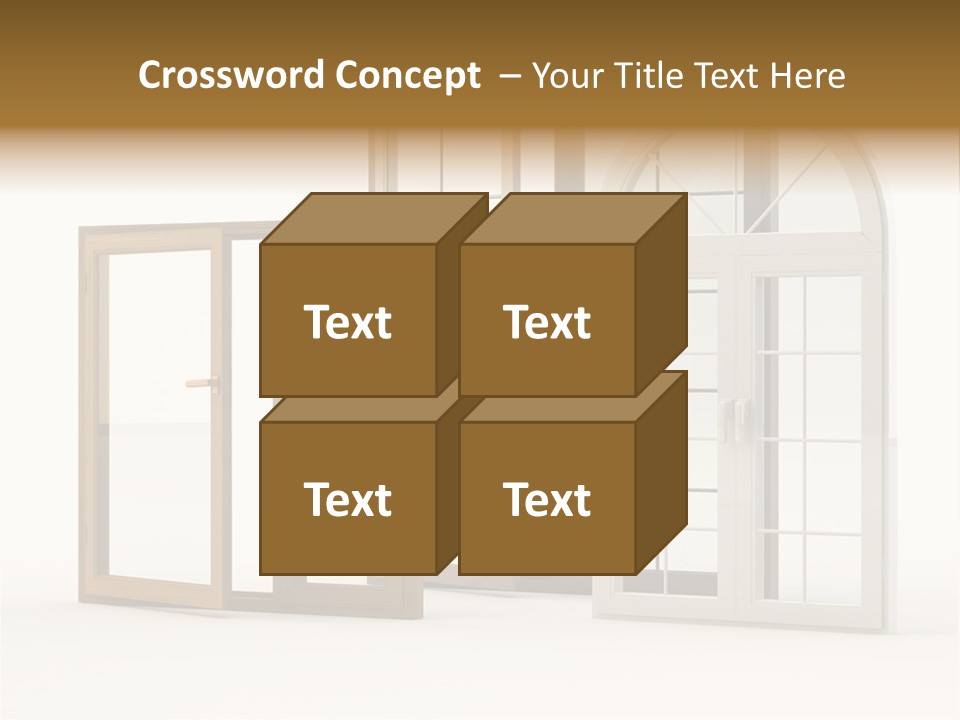 Szyba Instalacja Dom PowerPoint Template