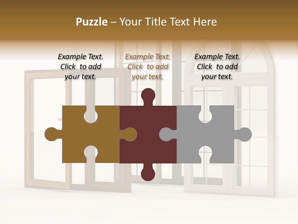 Szyba Instalacja Dom PowerPoint Template