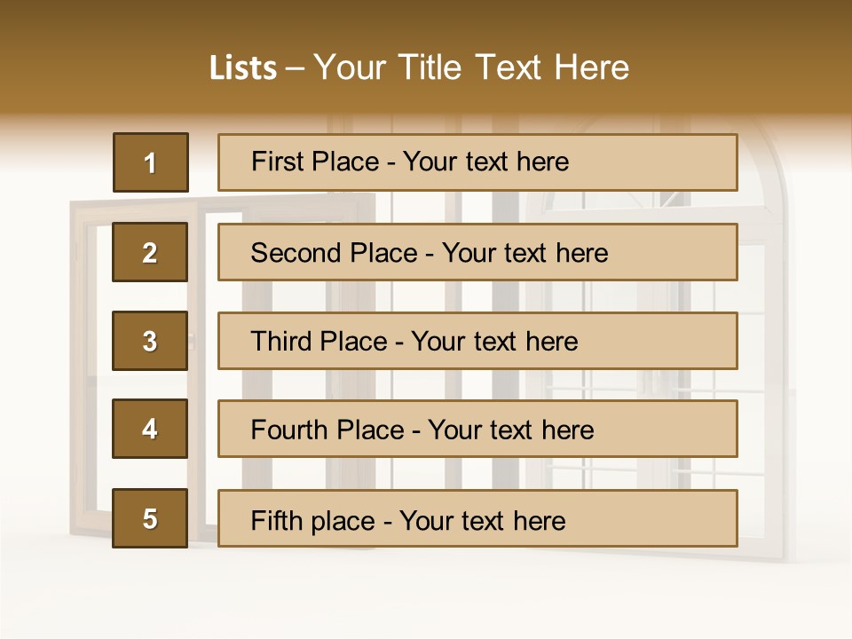 Szyba Instalacja Dom PowerPoint Template