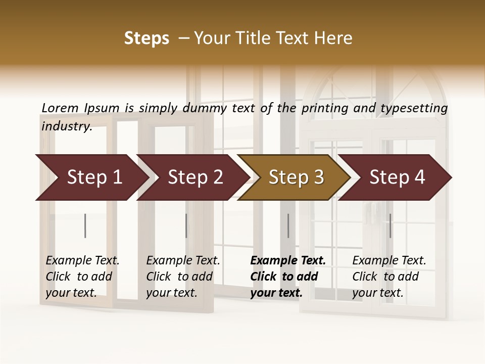Szyba Instalacja Dom PowerPoint Template