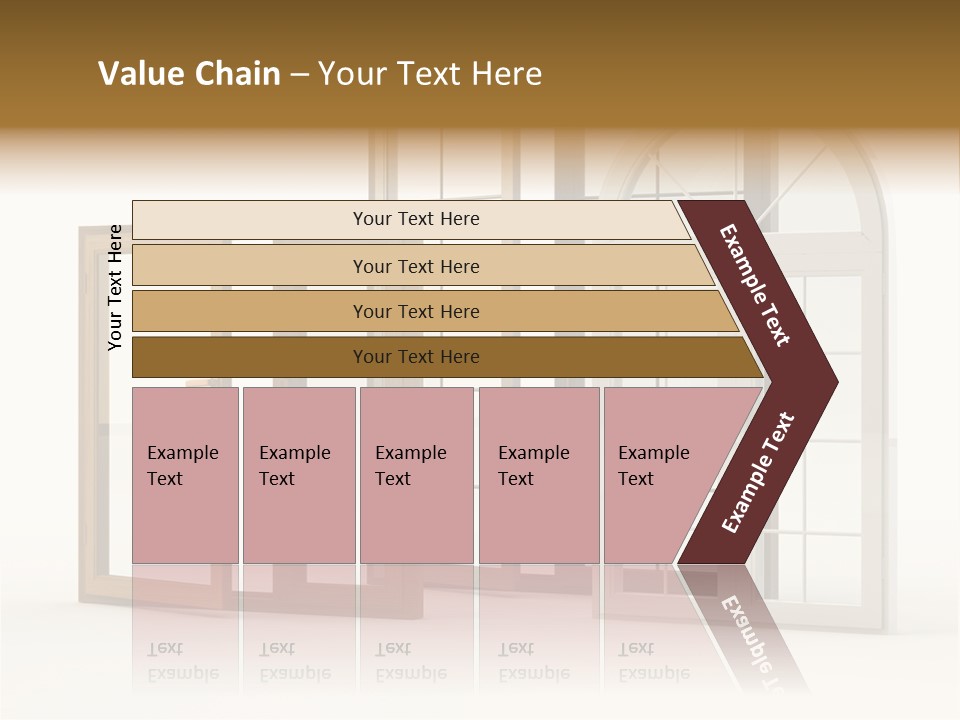 Szyba Instalacja Dom PowerPoint Template