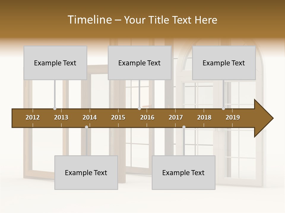 Szyba Instalacja Dom PowerPoint Template