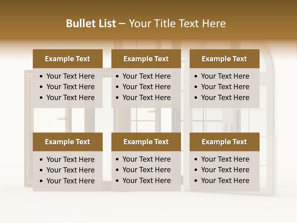 Szyba Instalacja Dom PowerPoint Template