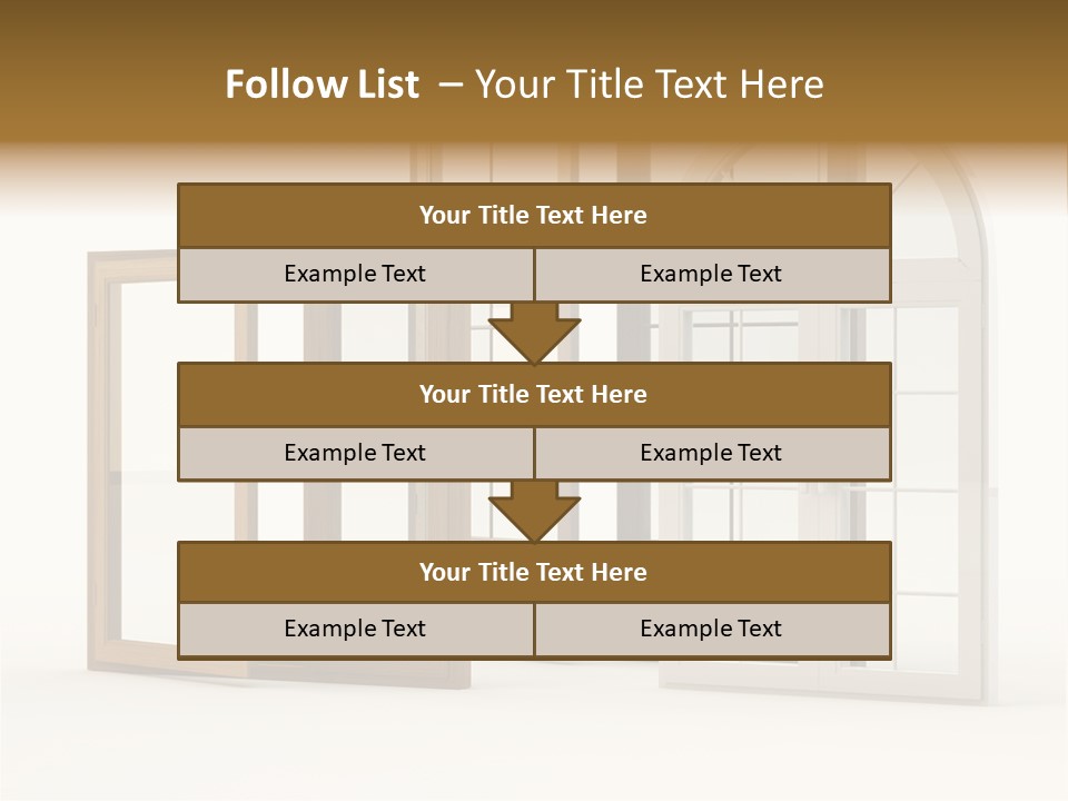 Szyba Instalacja Dom PowerPoint Template
