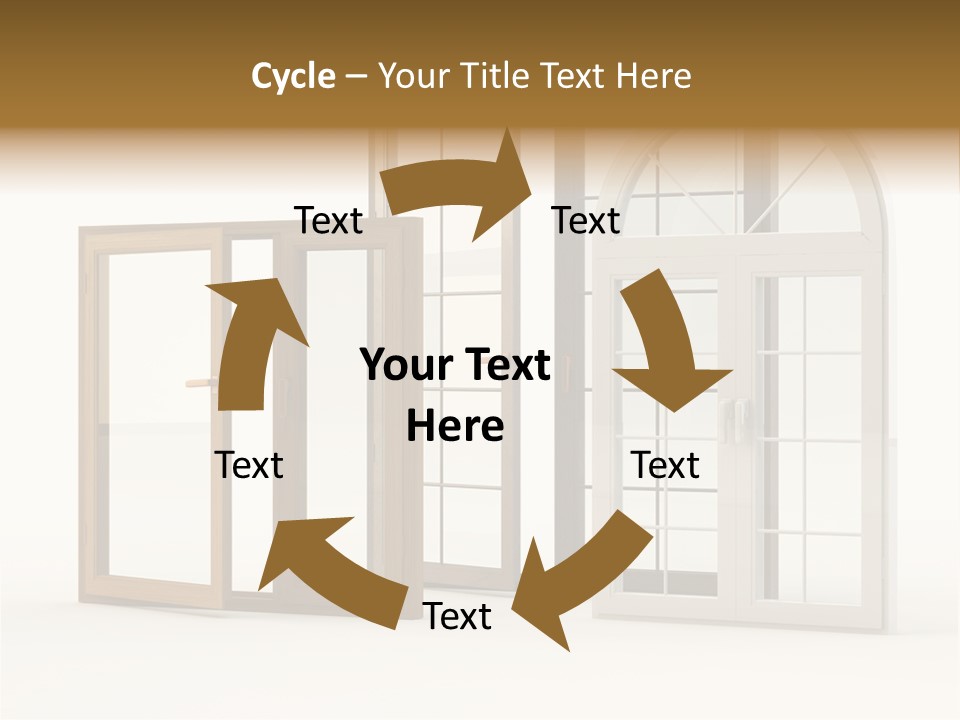 Szyba Instalacja Dom PowerPoint Template