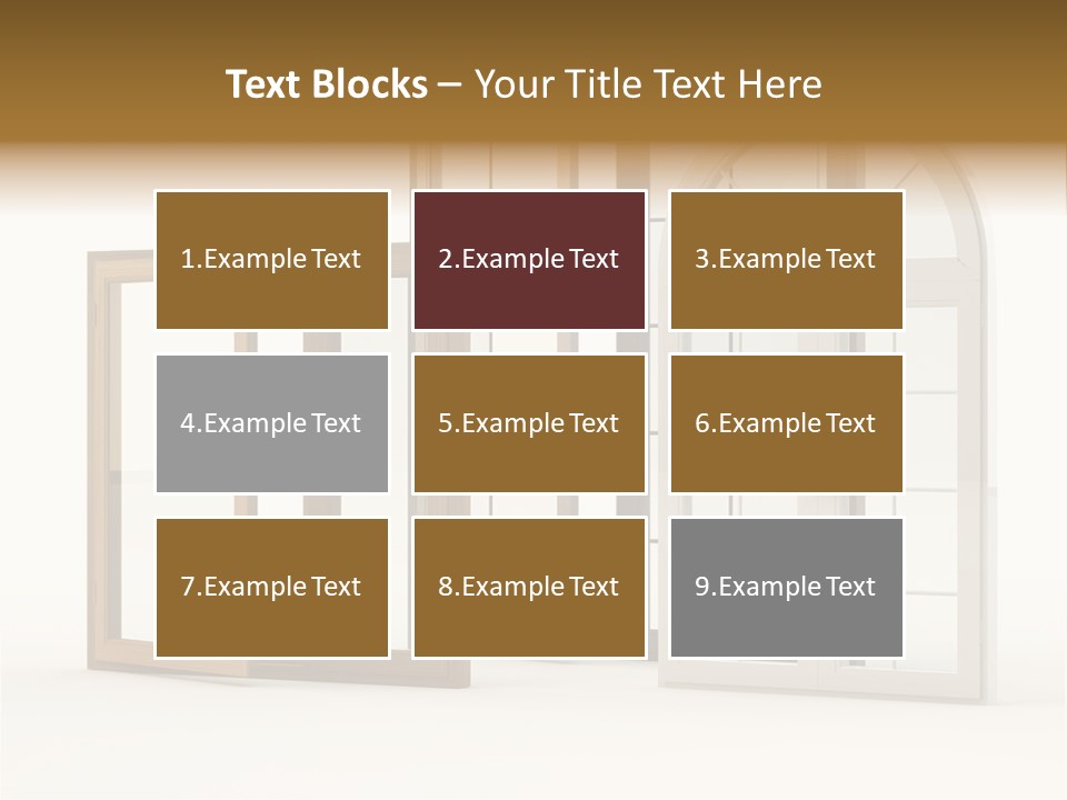 Szyba Instalacja Dom PowerPoint Template