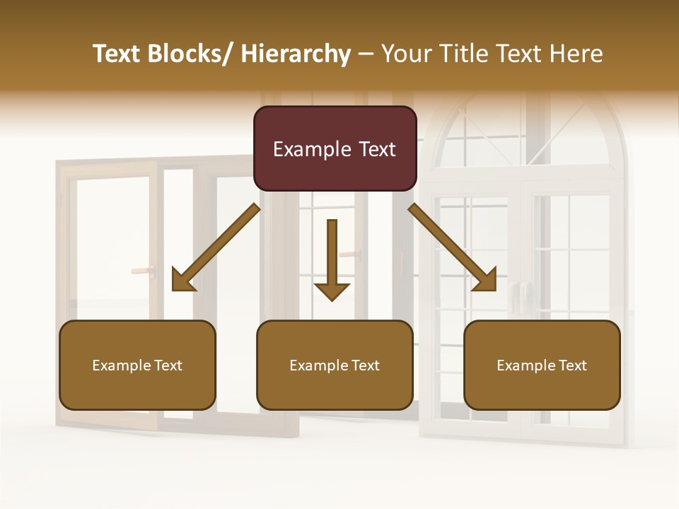 Szyba Instalacja Dom PowerPoint Template