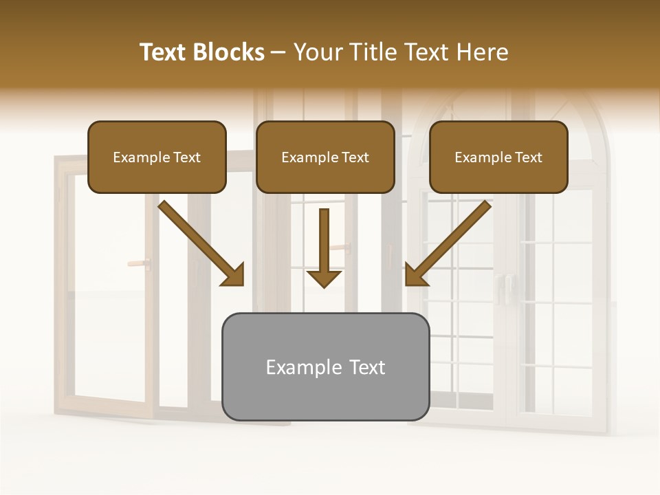 Szyba Instalacja Dom PowerPoint Template