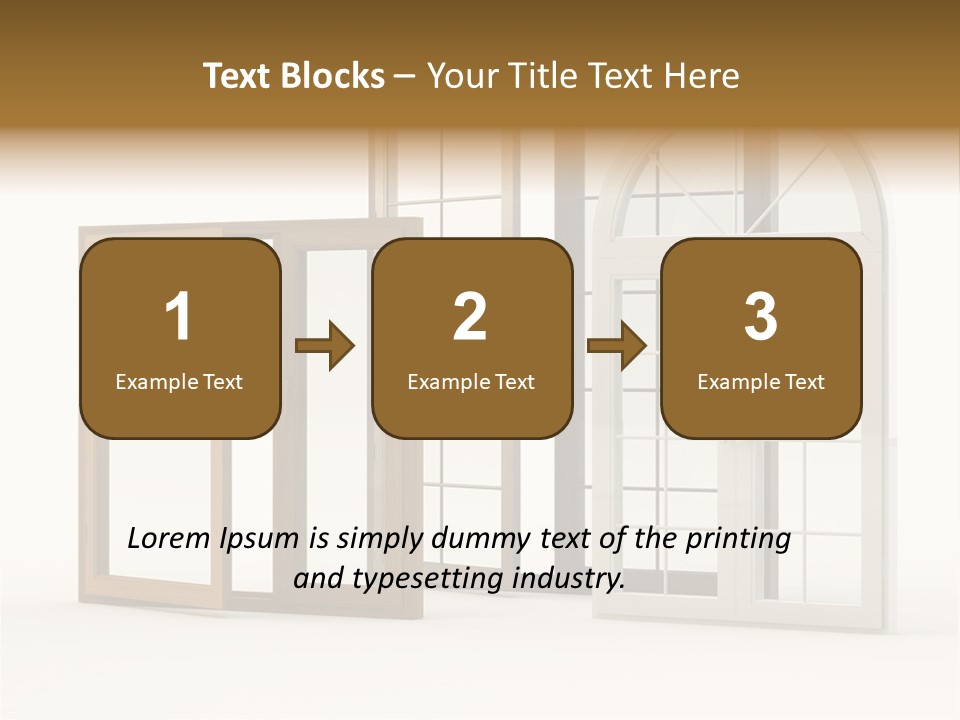 Szyba Instalacja Dom PowerPoint Template