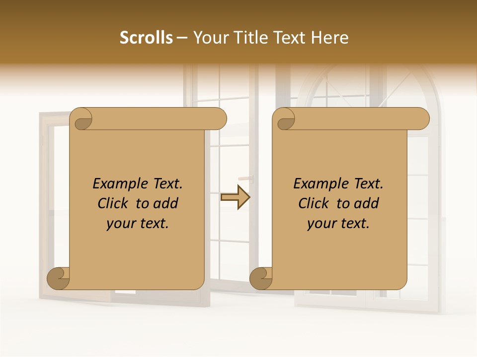 Szyba Instalacja Dom PowerPoint Template